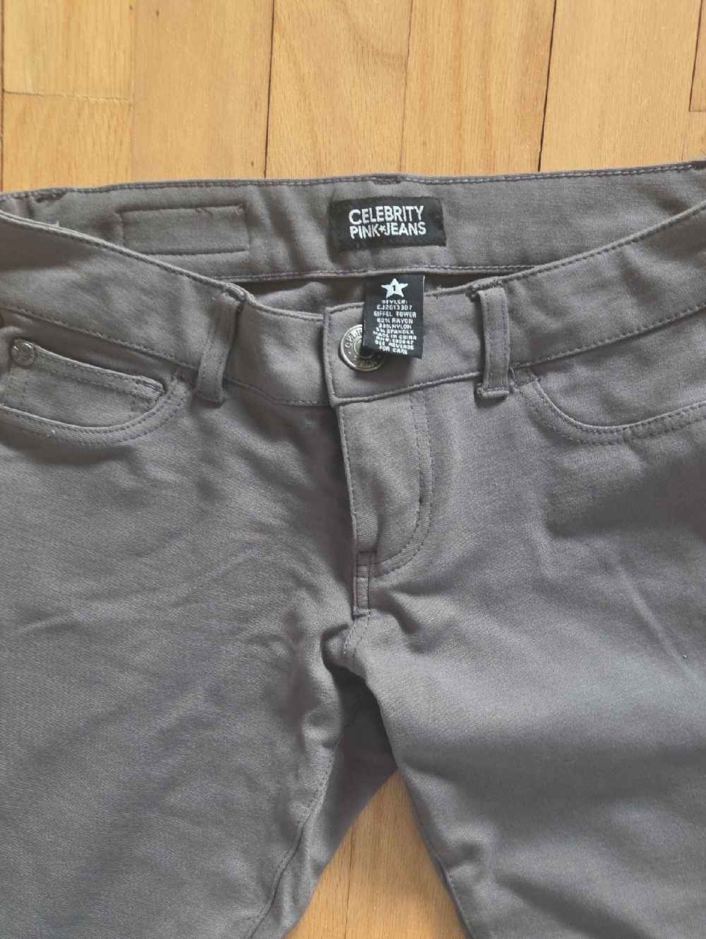 Celebrity Pink Gray Skinny Jeans